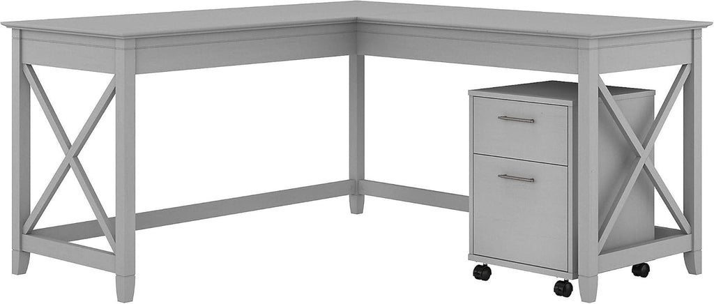 L Shaped Desk with 2 Drawer Mobile File Cabinet P88690