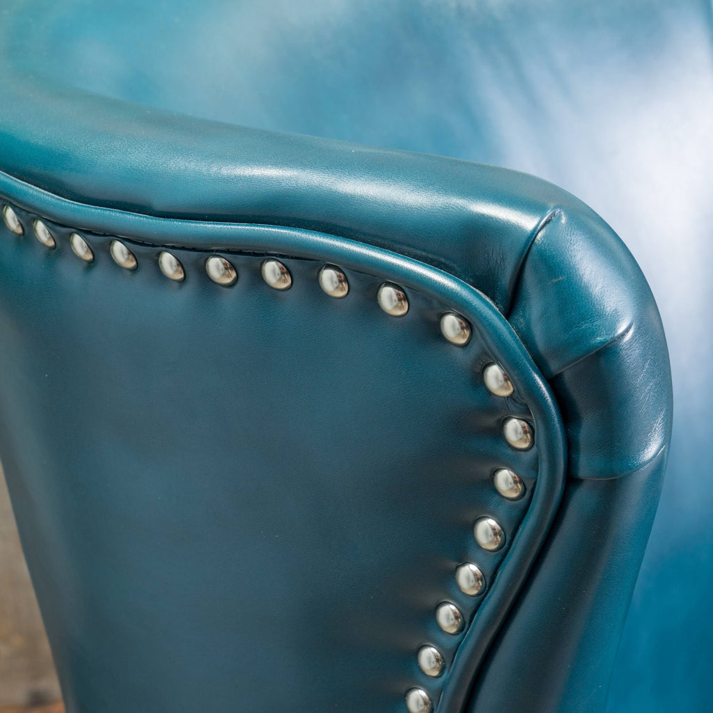 Black High Back Wing Chair J429