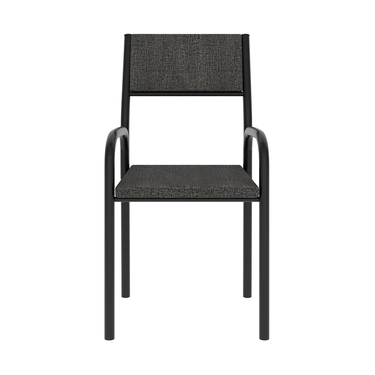 Black Office Desk Chair with Metal Frame N586