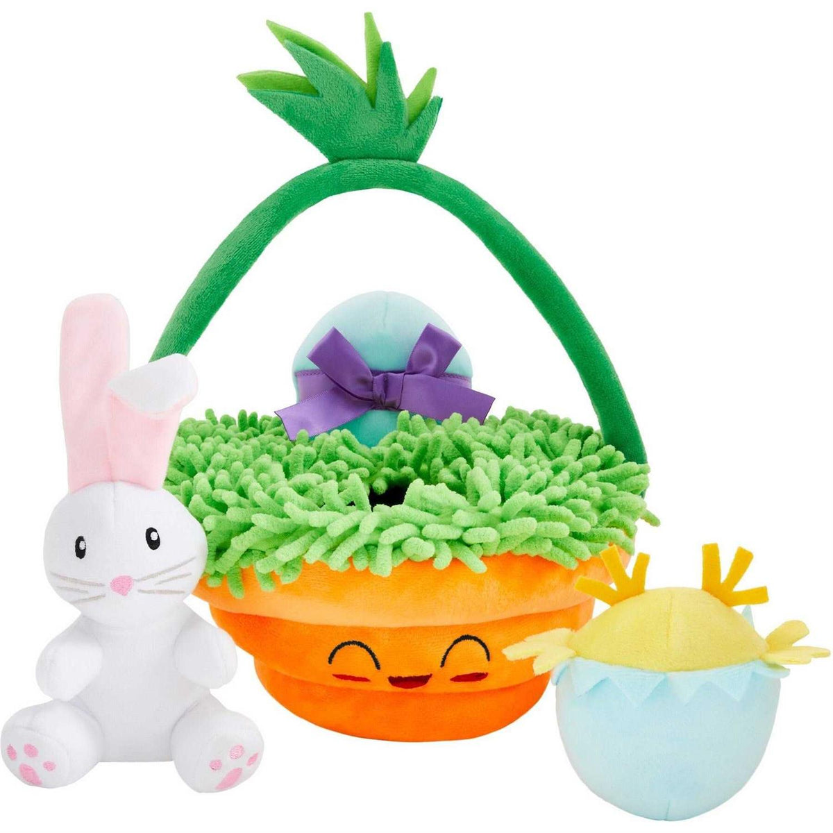 Easter Basket Plush Squeaky Dog Toy B667