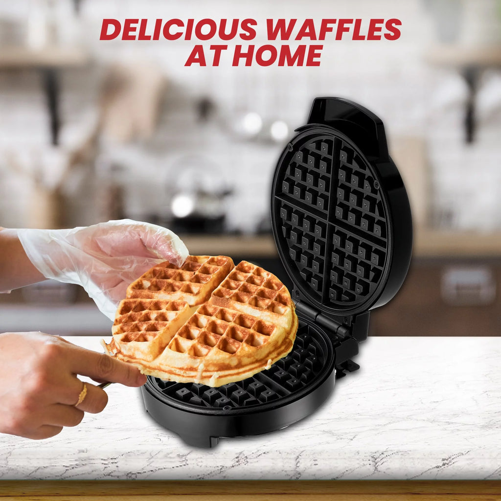 Electric Waffle Maker Black Q708001
