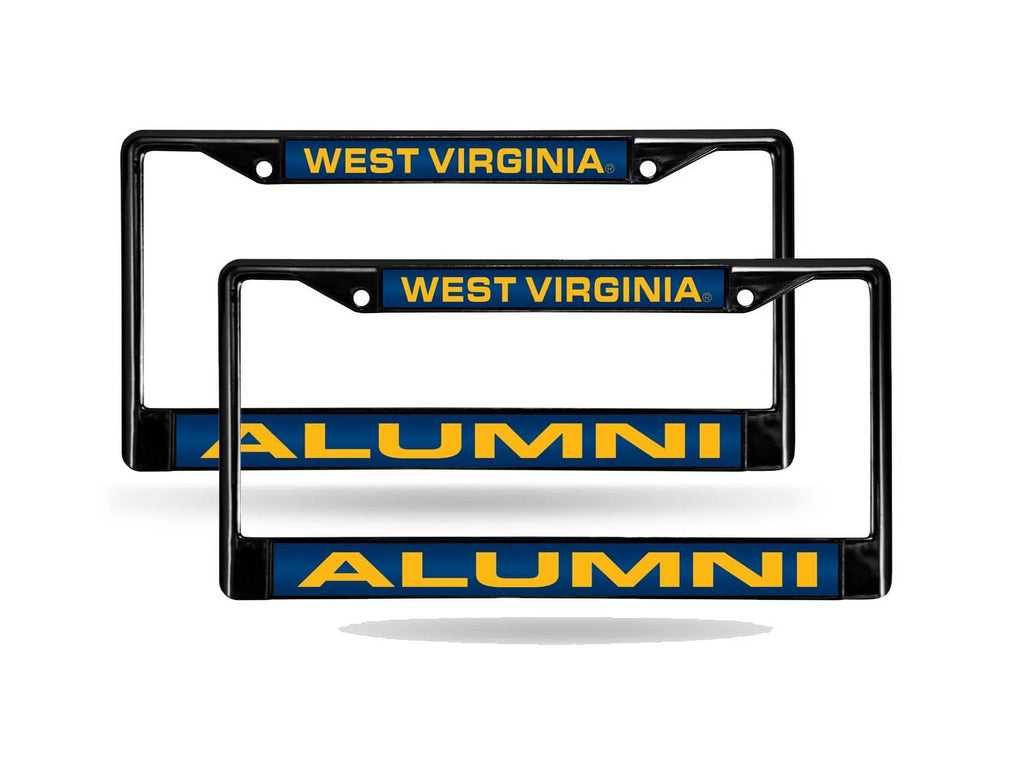 Black Metal Set of 2 License Plate Frames Q236310