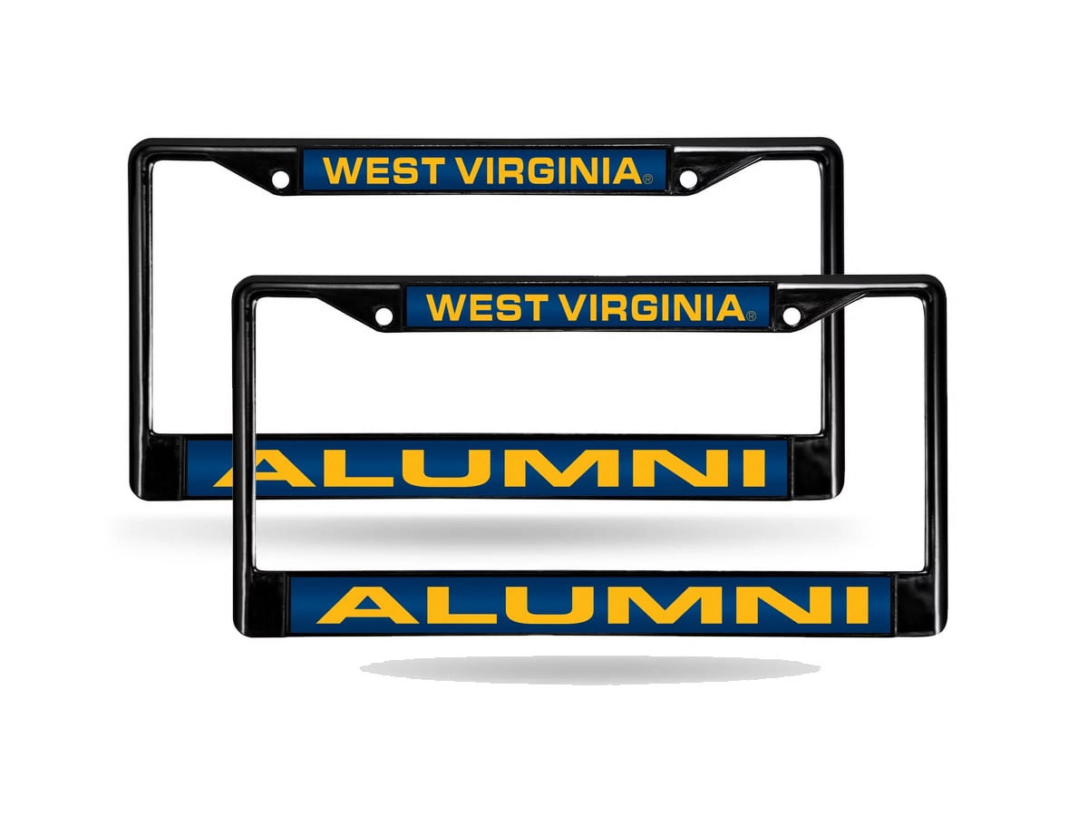 Black Metal Set of 2 License Plate Frames Q236310