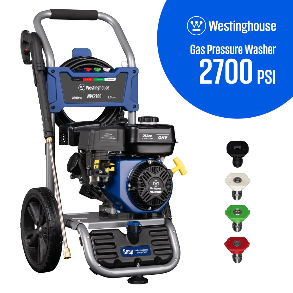 2700-PSI 2.3-GPM Gas Pressure Washer with 4 Nozzles K81391