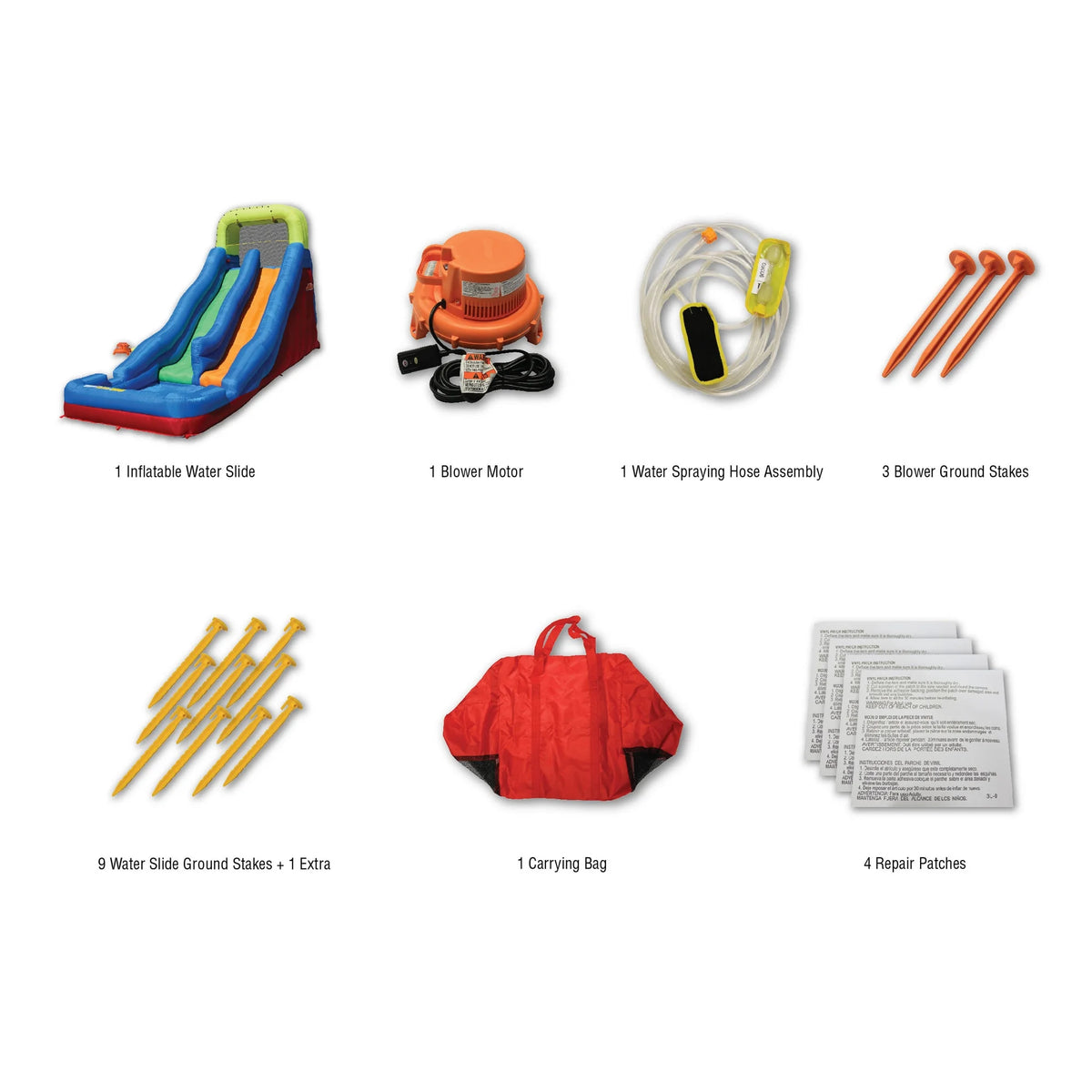 Inflatable Water Racing Slide with Climbing Wall K18653