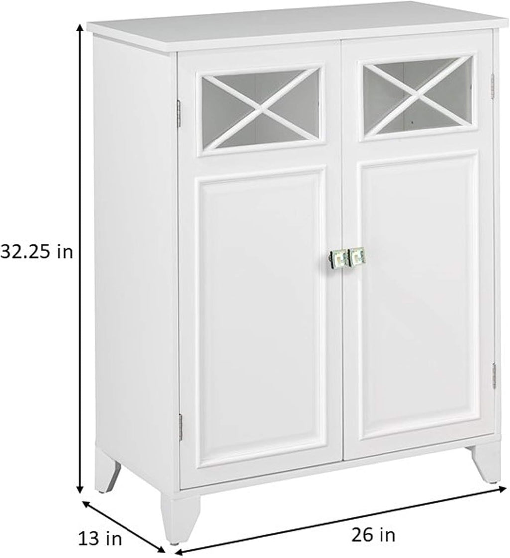 White Bathroom Floor Cabinet I9059
