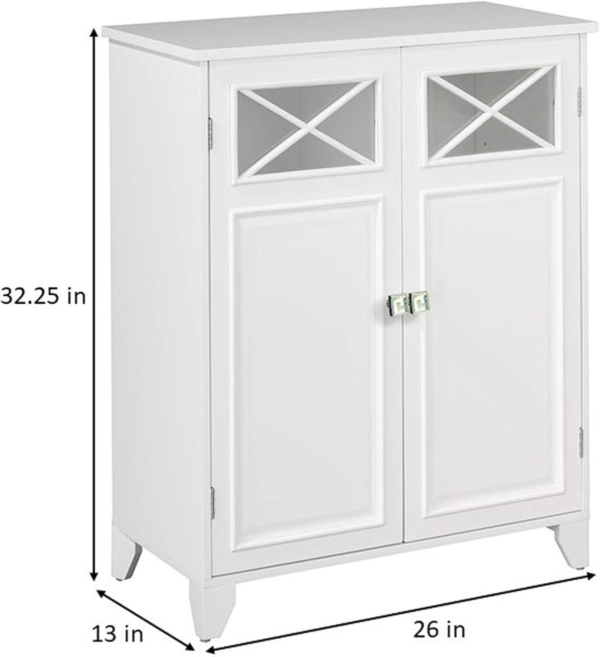 White Bathroom Floor Cabinet I9059