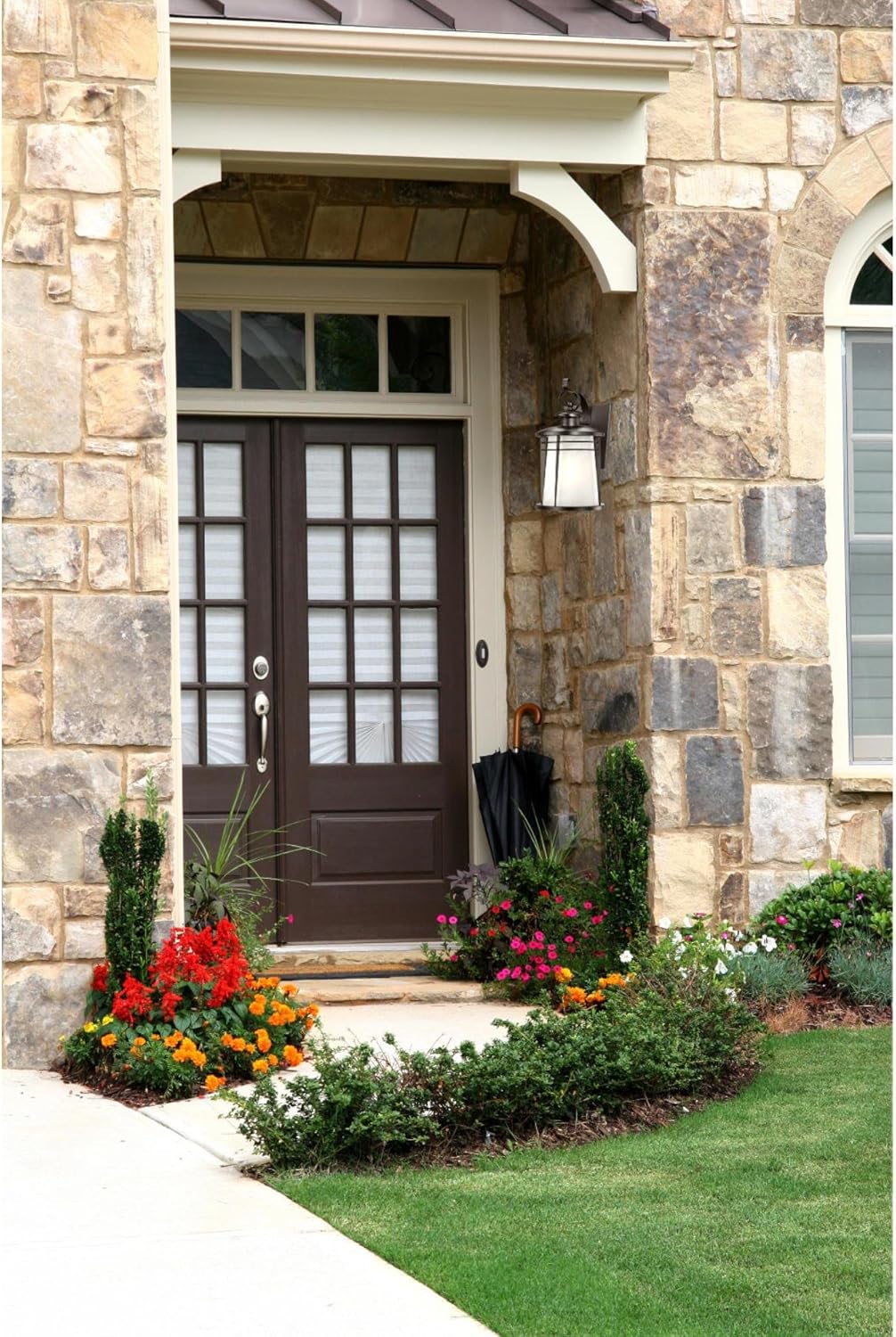 Weathered Bronze Exterior Wall Lantern N309458