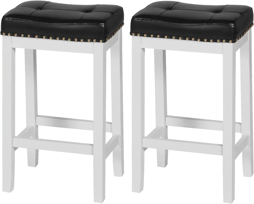 Set of 2 PU Leather Bar Stools I445