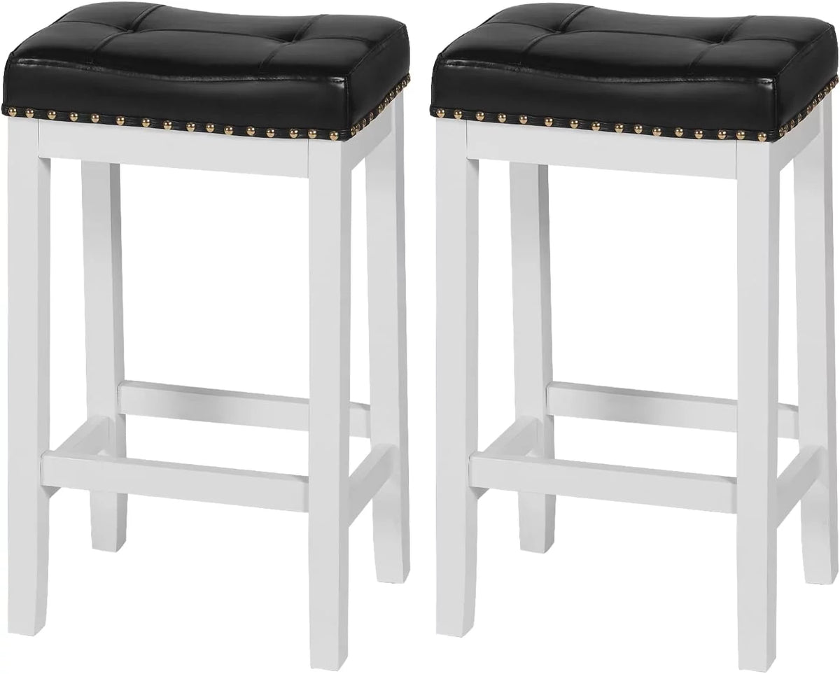 Set of 2 PU Leather Bar Stools I445