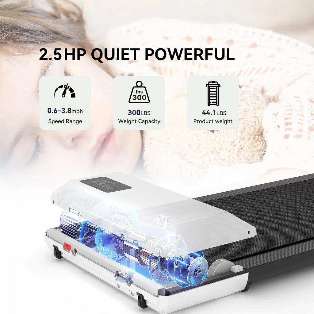 2 in 1 Portable Treadmill with LED Display B7827