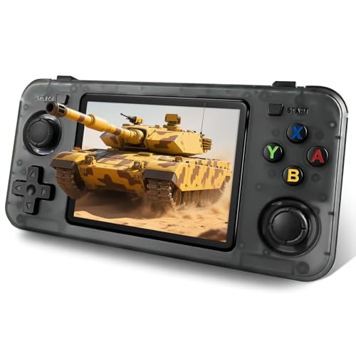 Black Retro Handheld Game Console with 3.5-inch IPS Screen H4297