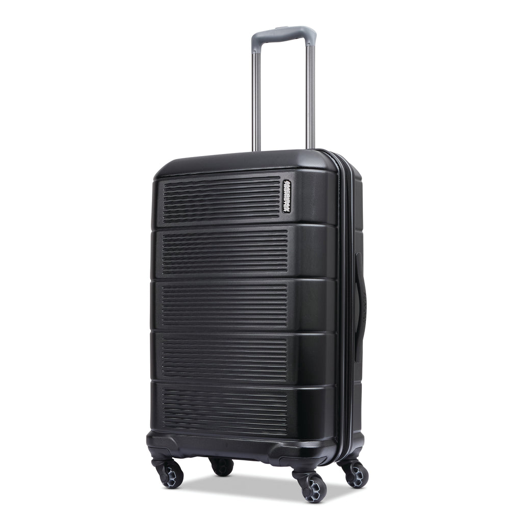 Hardside Medium Checked Spinner Luggage Jet Black V966