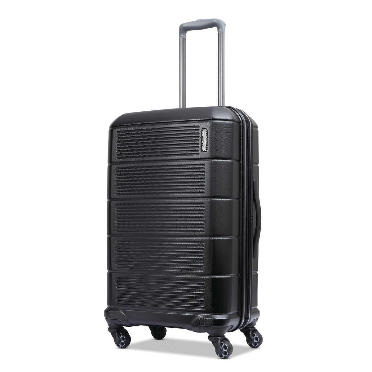 Hardside Medium Checked Spinner Luggage Jet Black V966