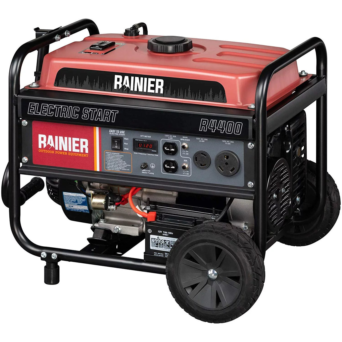 Portable Gas Generator with Electric Start D90644