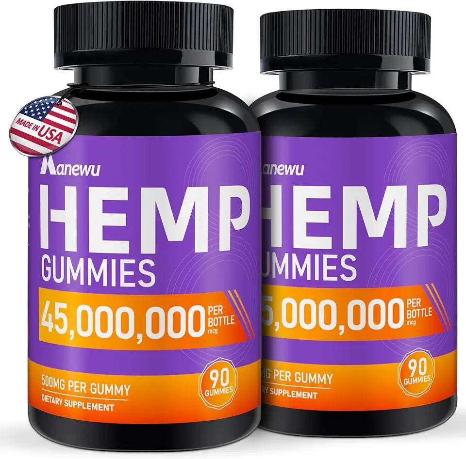Hemp Gummies Vegan Non-GMO 2Pack J70576