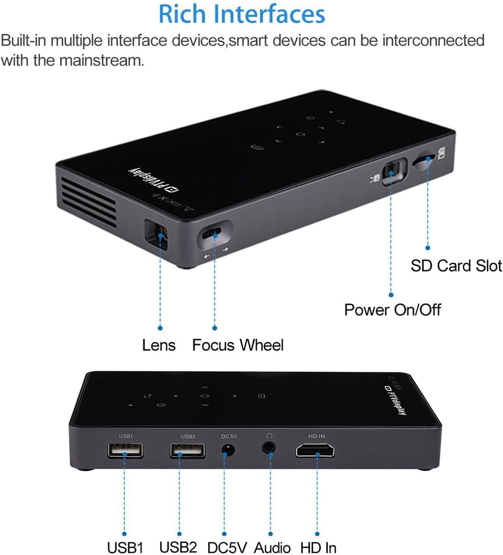 Portable Mini 1080P DLP Projector I9601