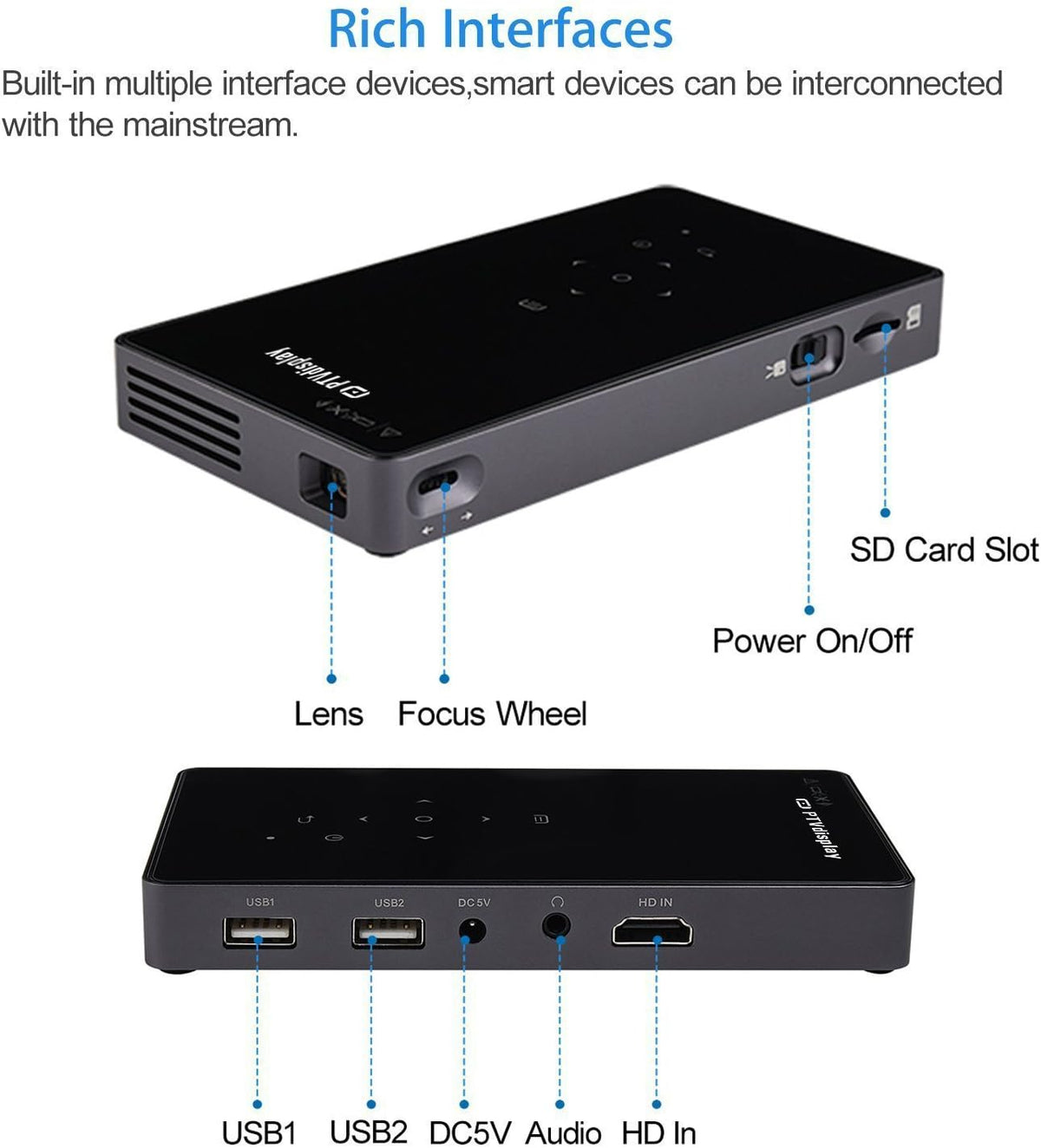 Portable Mini 1080P DLP Projector I9601