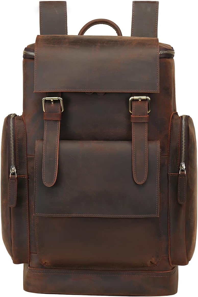 Leather 15.6 inch Laptop Backpack Z373747