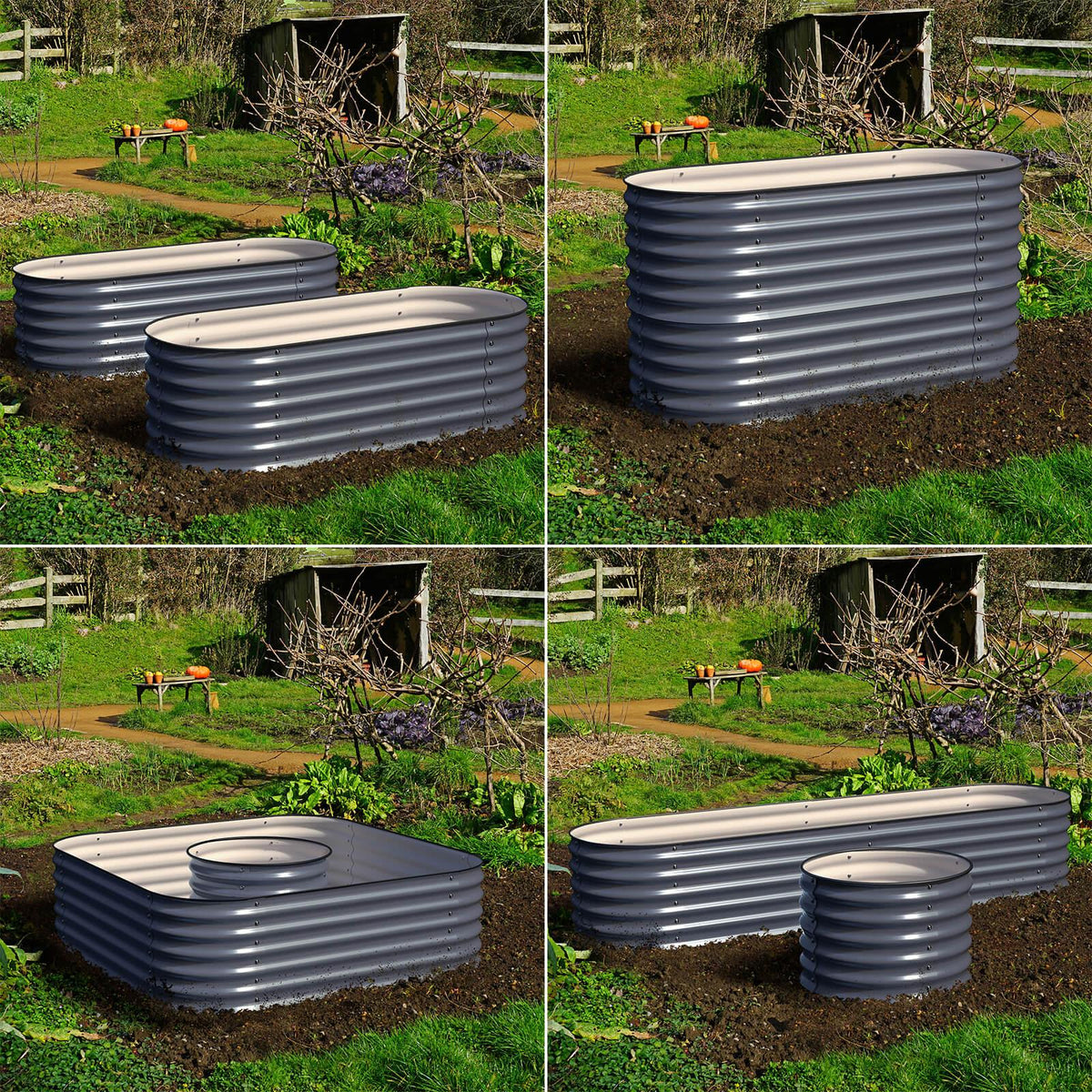 Galvanized Raised Garden Beds M273