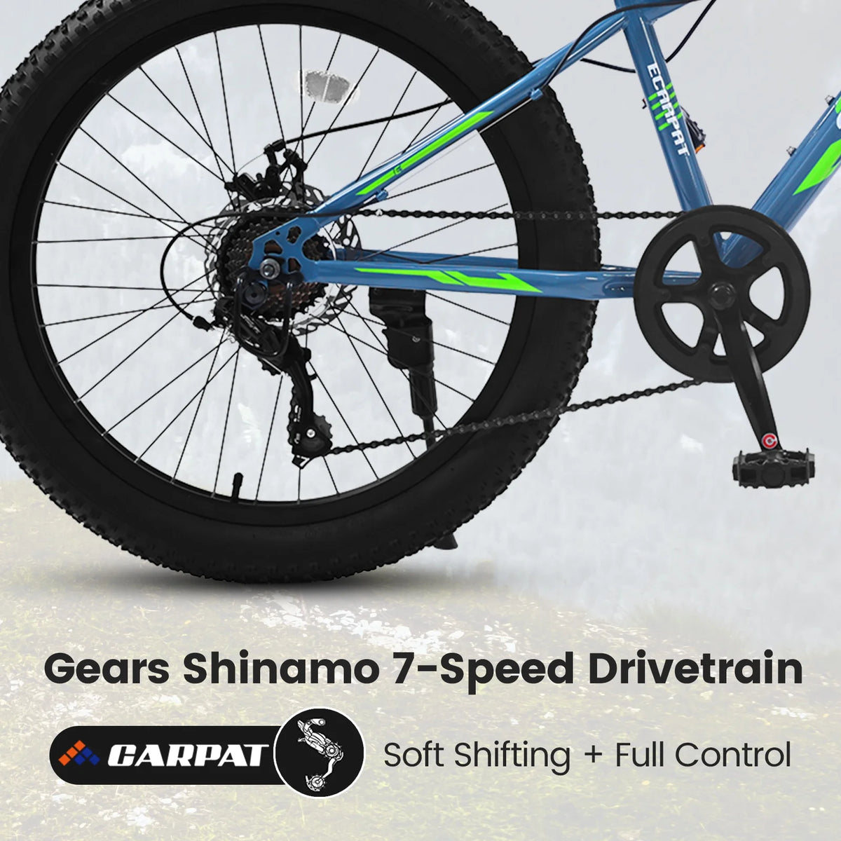24 inch Mountain Bike with Fat Tires V7997