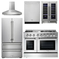 48 Dual Fuel Range, Range Hood, Refrigerator, Dishwasher, Wine Cooler E78004