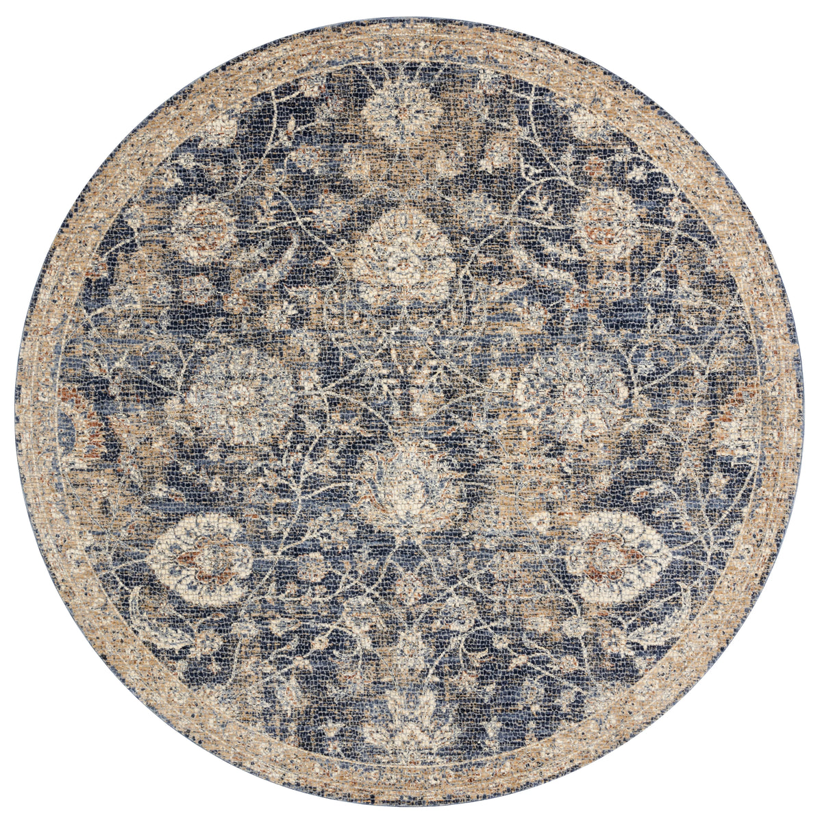 Blue Beige 9'6 x 9'6 Rug G20336
