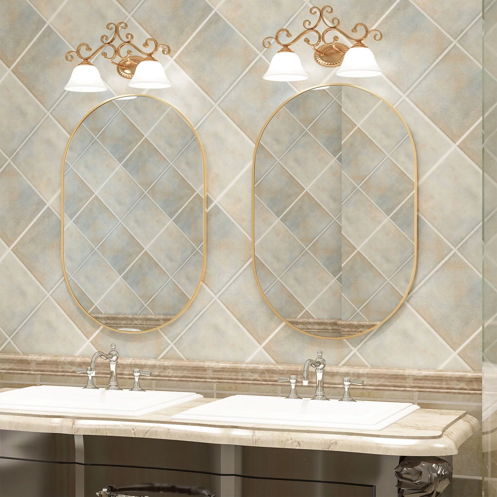 2 Pieces Oval Mirror B155898
