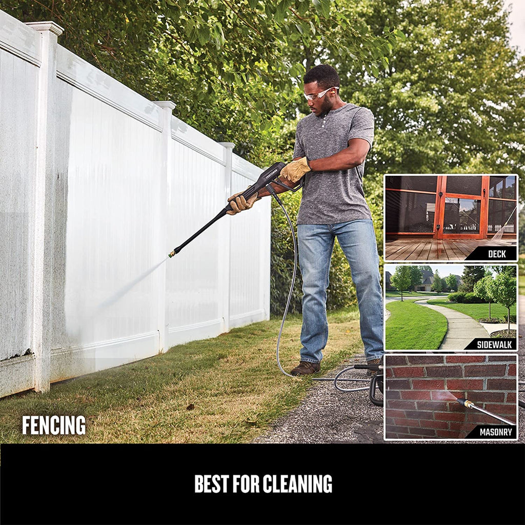 Cold Water 1900 PSI 1.2 GPM Electric Pressure Washer Q960