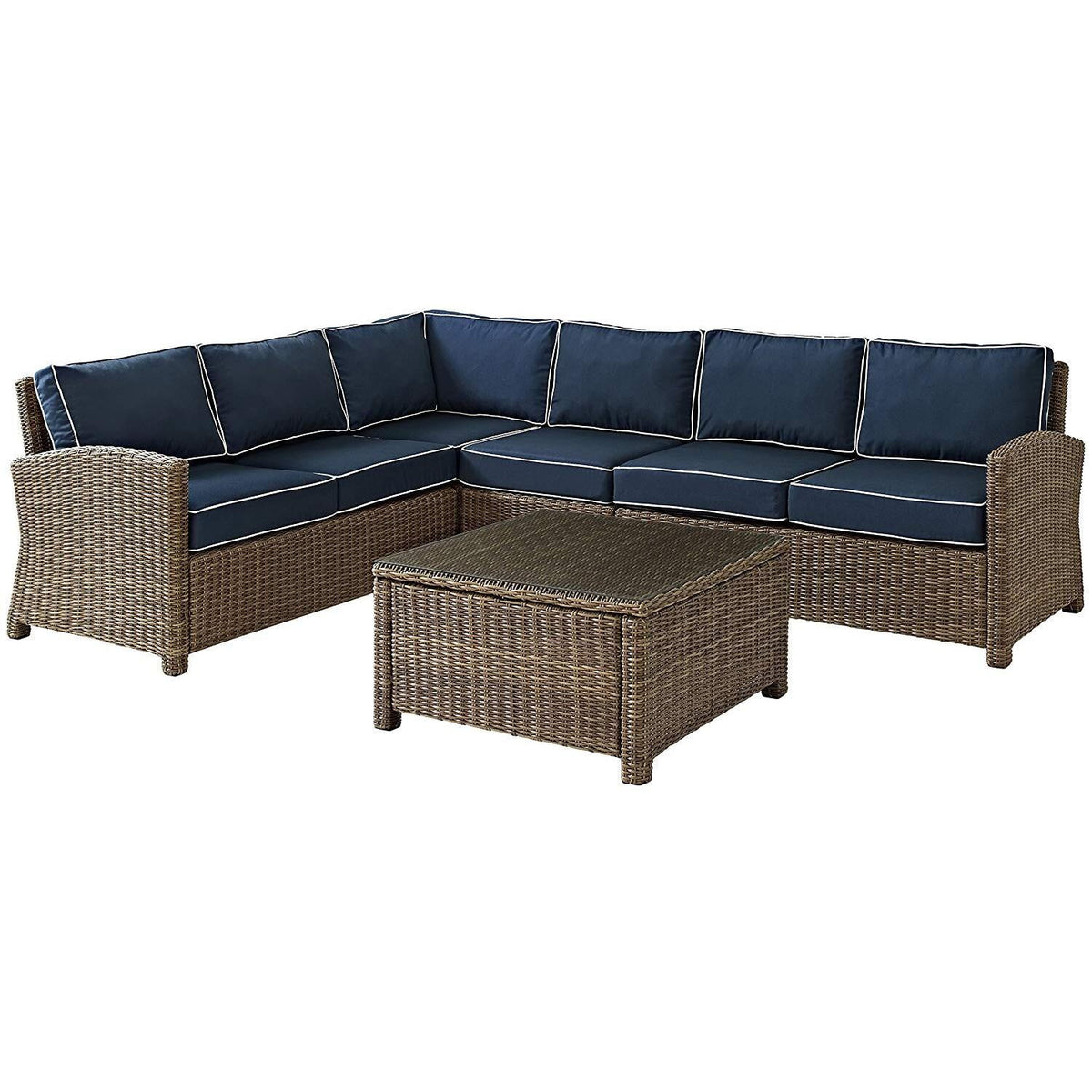 5Pc Outdoor Wicker Sectional Set F589