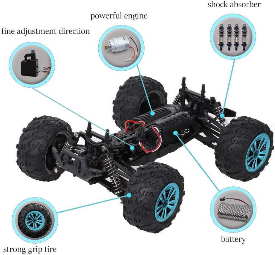 1:14 Scale 2.4Ghz 4WD High Speed Off Road RC Monster Truck Q10369