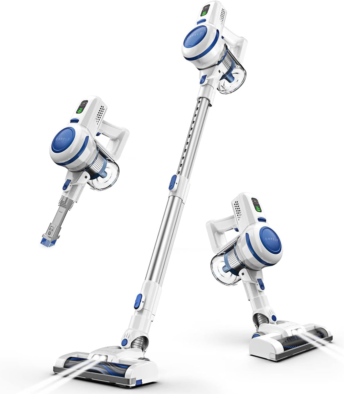 Cordless Vacuum Cleaner, 22000Pa Stick Vacuum, 6-in-1 Rechargeable Z1208