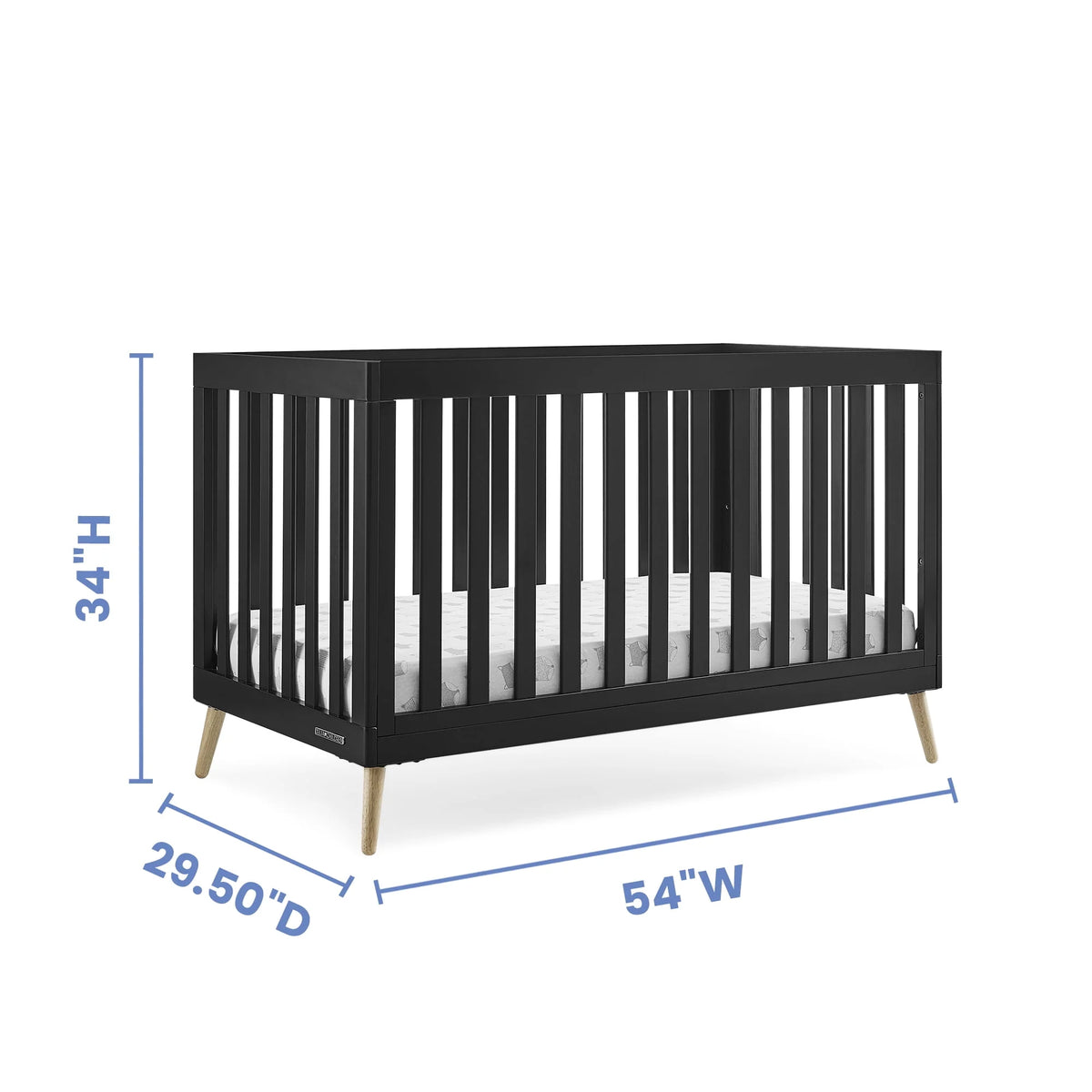 4-in-1 Convertible Baby Crib V6421
