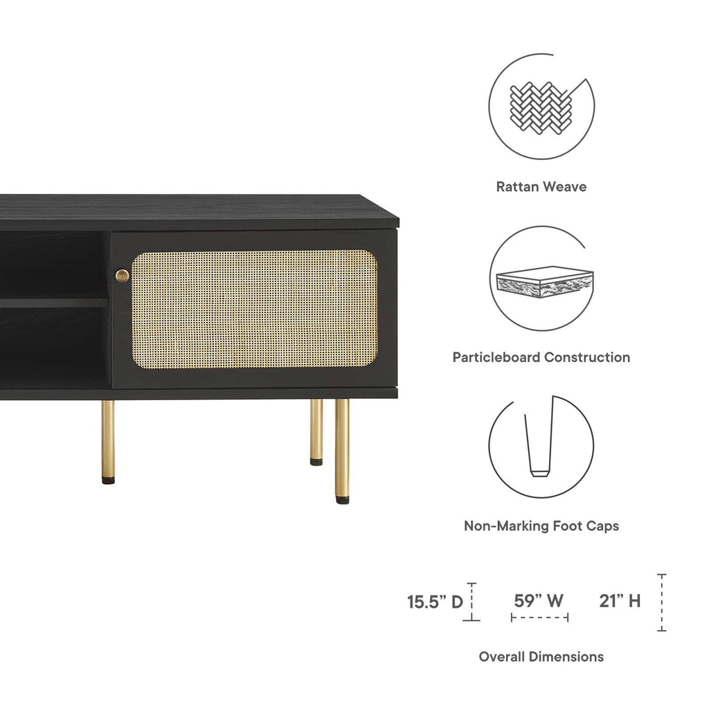Black TV Stand V8632