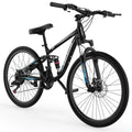 26'' Mountain Bikes 21 Speeds Double Disc Brake Gray S8977