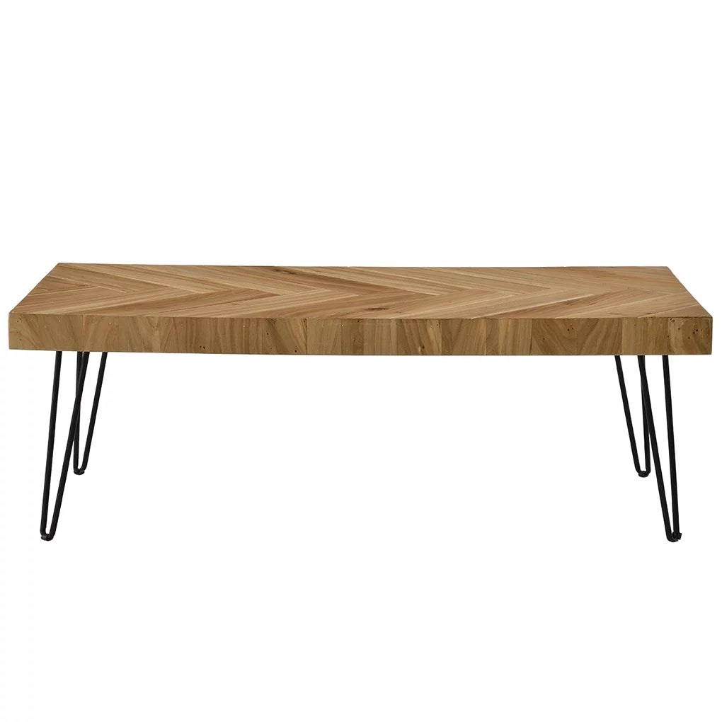 V Line Pattern Hairpin Legs Coffee Table F22600