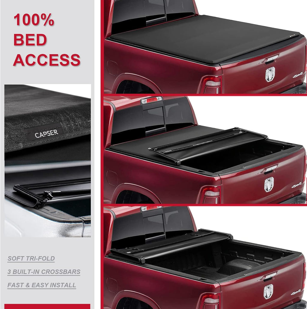 5.7ft Tri-fold Truck Bed Tonneau Cover I8782