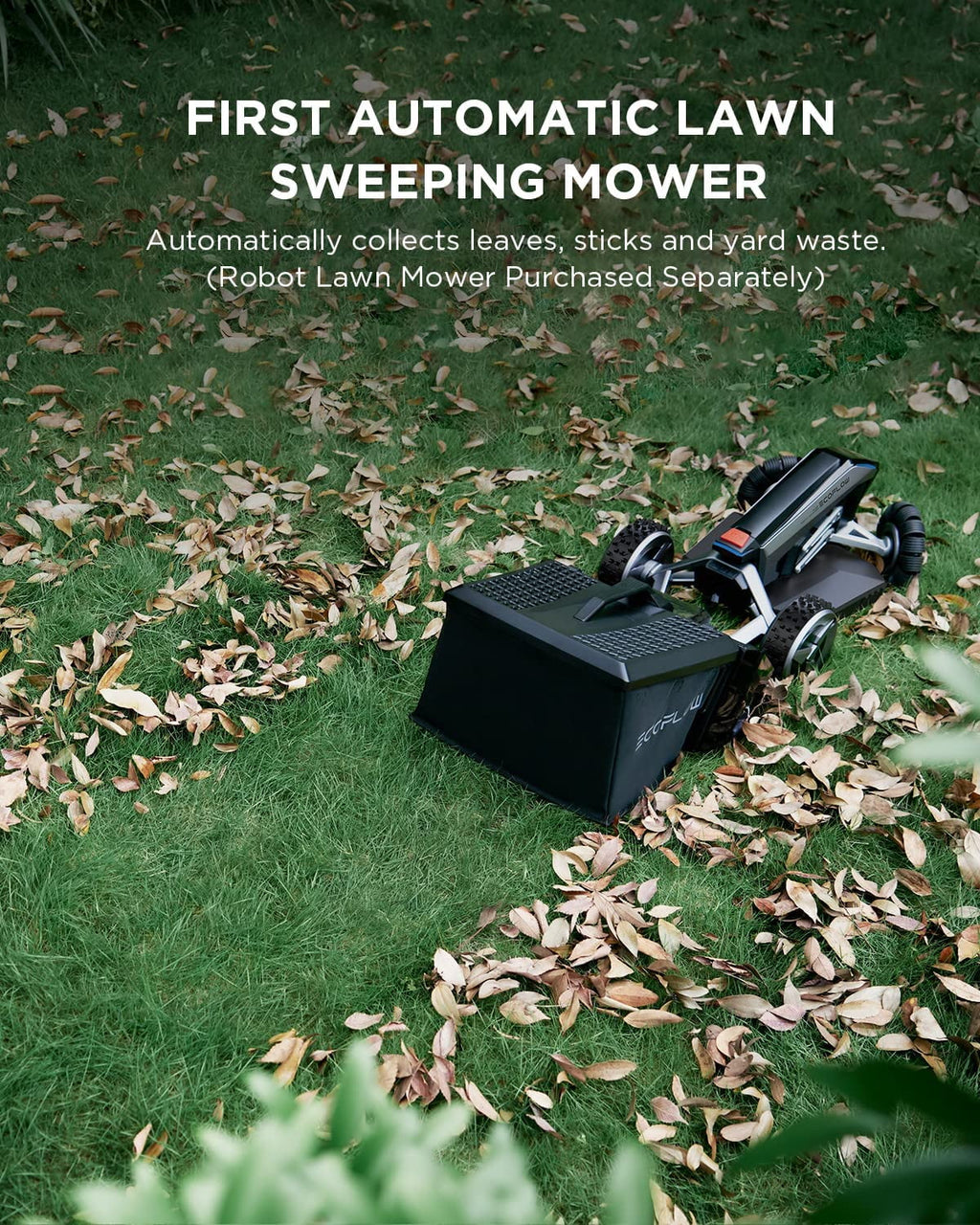 Attachable Lawn Sweeper Kit for Robotic Lawn Mower N54923