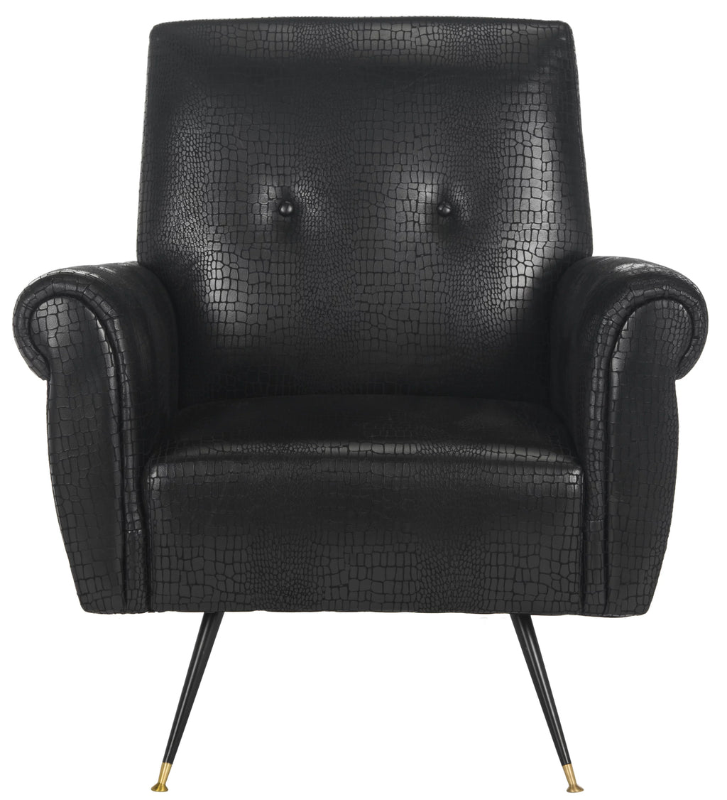 Black Mid Century Accent Chair E119