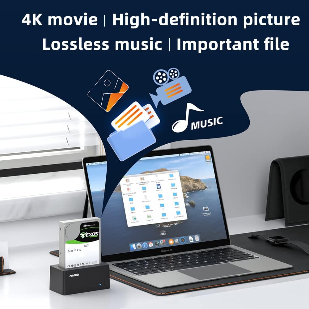 SAS to USB 3.0 Hard Drive Docking Station for 2.5 3.5 inch W18602