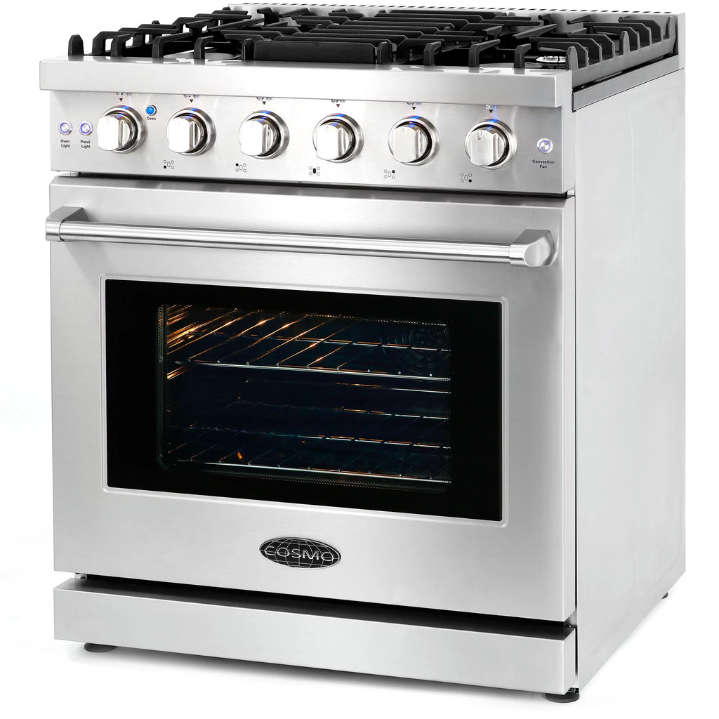 2 Piece Kitchen Appliance Package with Gas Range and Island Range Hood Q410768