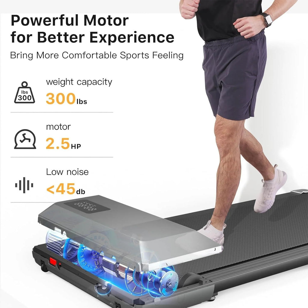 2 in 1 Portable Treadmill with LED Display B7827