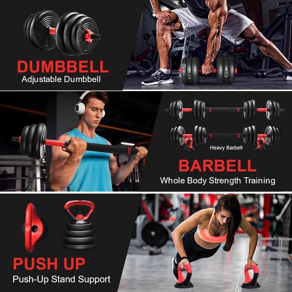 6 in 1 Adjustable Dumbbells Set J808292