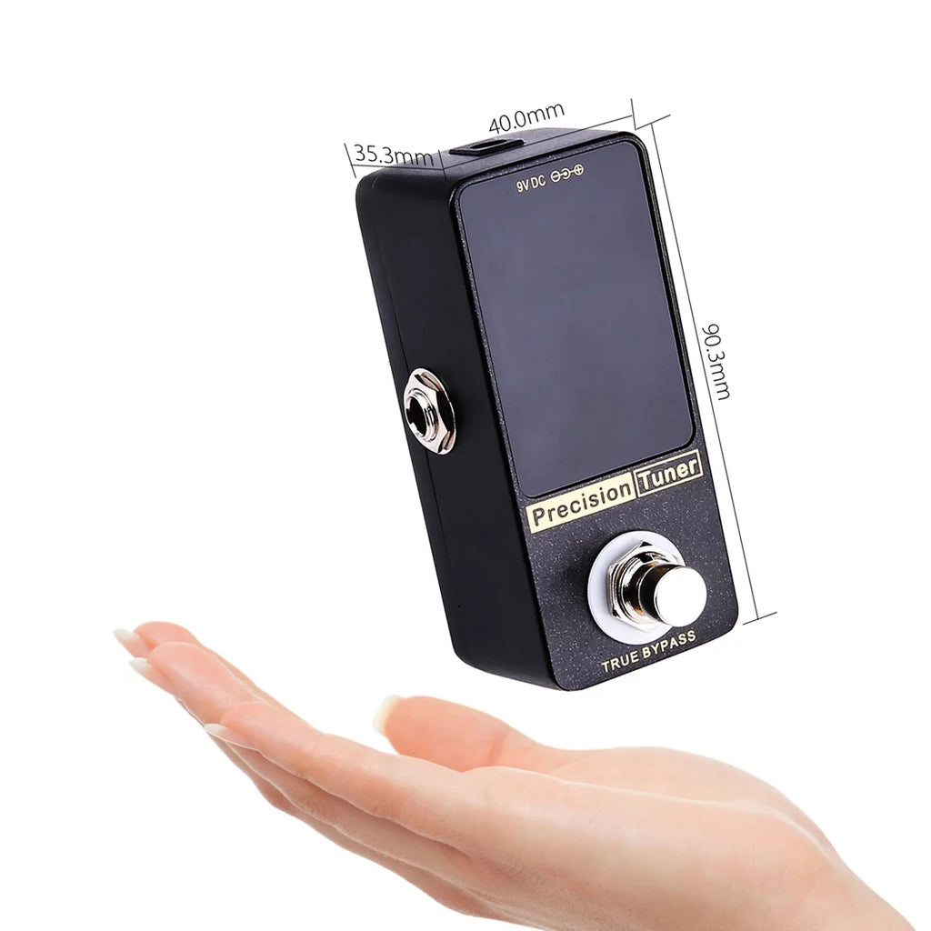 Metal Shell Tuner Pedal Led Display Precision Bypass Bass Tuner P33515