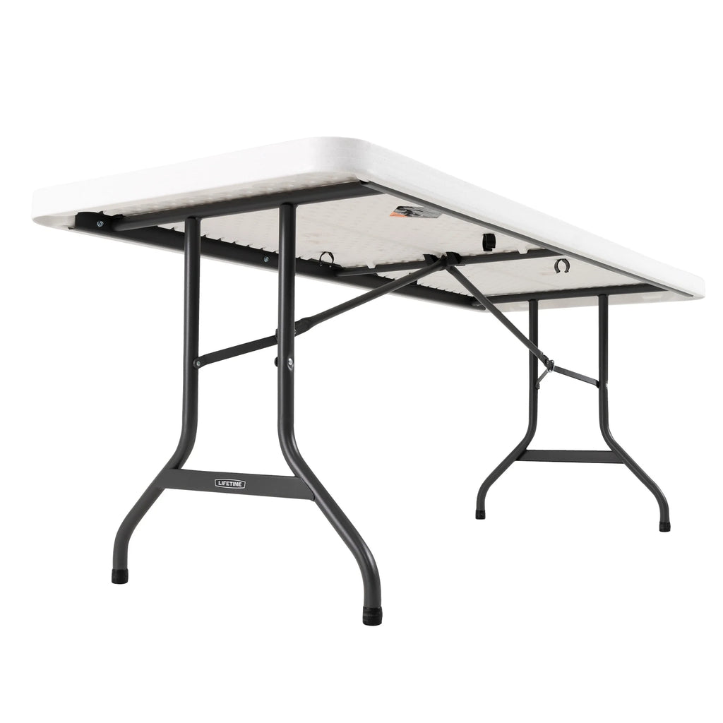 White 6 ft. Rectangle Folding Table Set of 4 A5955