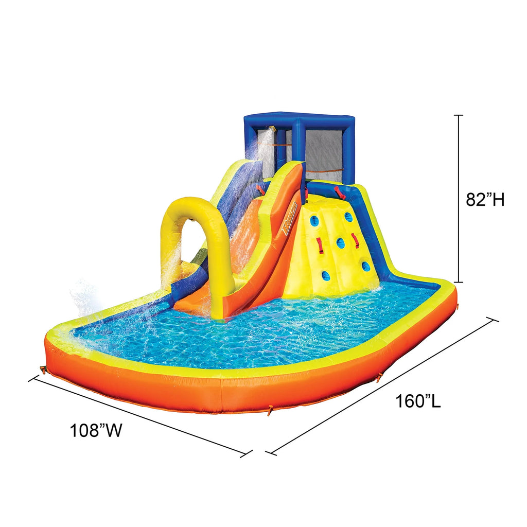Inflatable Water Park Play Center with Water Slide & Climbing Wall M79593