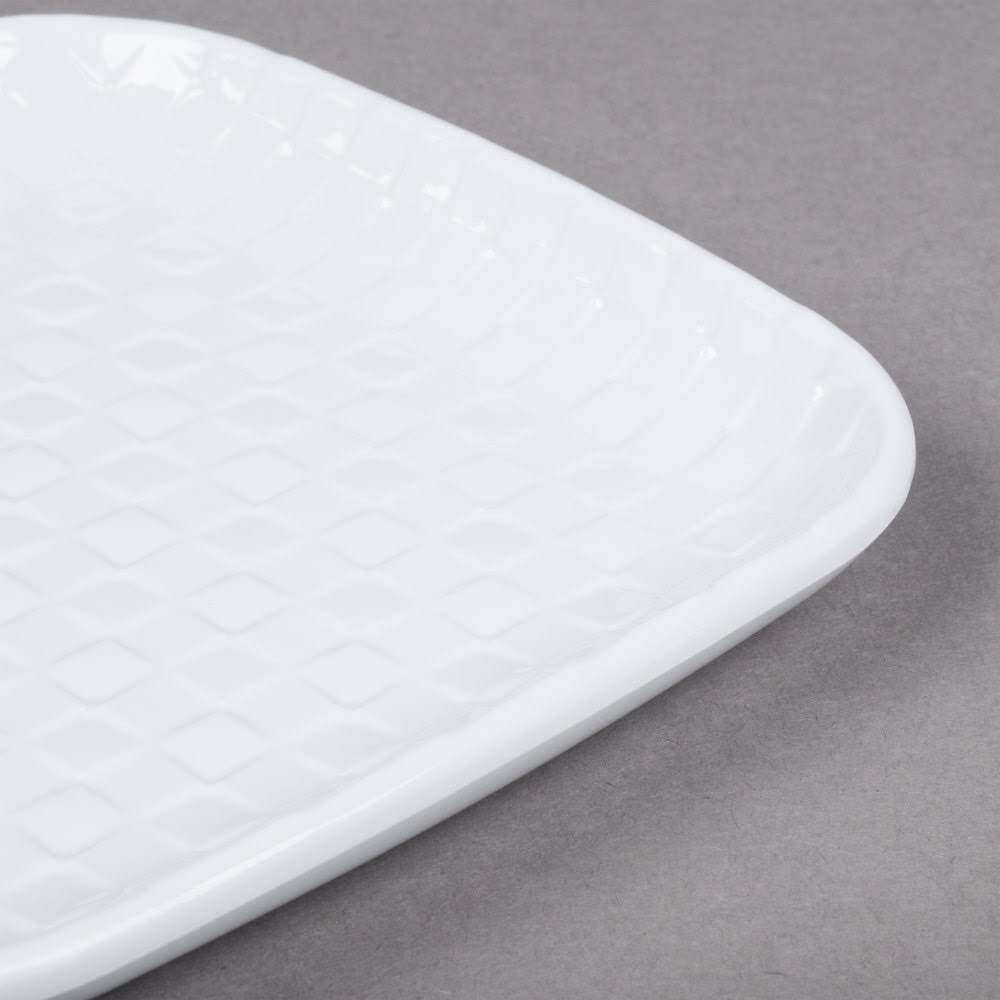 White Square Melamine Plate P826