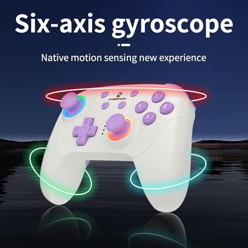 Wireless Gaming Controller 2.4G Gamepad Hall Effect RGB Lights Z240