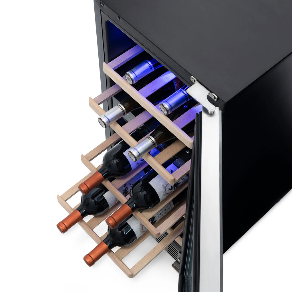 29 Bottle Dual Zone Stainless Steel Wine Refrigerator D547