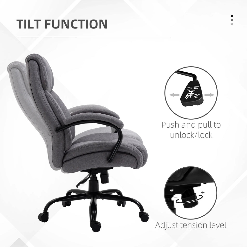 Linen Fabric Executive Office Chair Q984